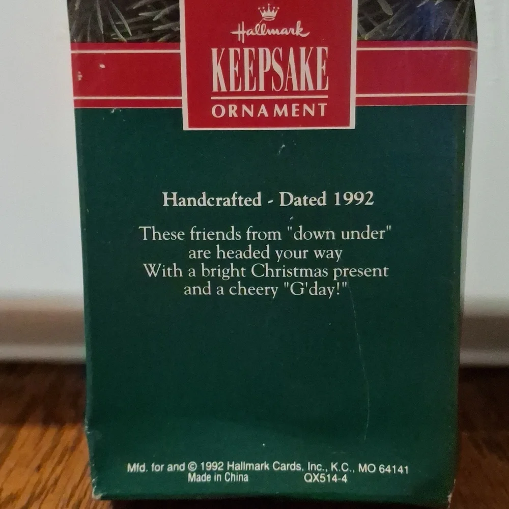 Hallmark Down-Under Holiday Ornament - Green, Red, White
